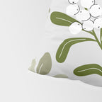 Mistletoe Pattern - Green Pillow Sham Gallery Image 4