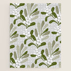 Mistletoe Pattern - Green Jigsaw Puzzle Gallery Image 1