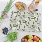 Mistletoe Pattern - Green Cutting Board Gallery Image 2