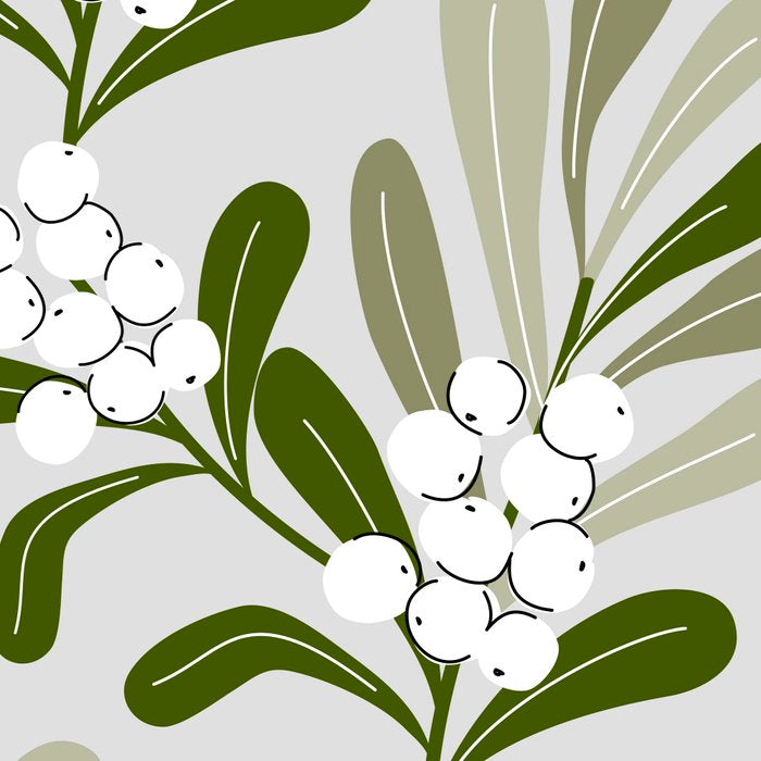 Mistletoe Pattern - Green Coffee Mug Gallery Image 2