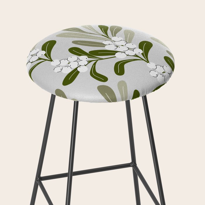 Mistletoe Pattern - Green Stool Gallery Image 2