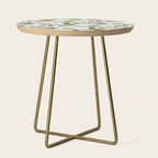 Mistletoe Pattern - Green Side Table Gallery Image 1