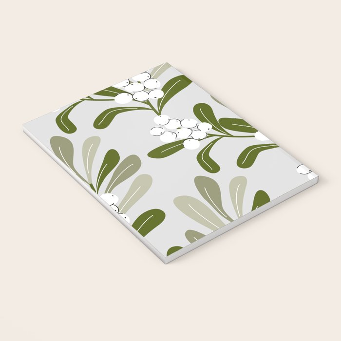 Mistletoe Pattern - Green Notebook Gallery Image 3