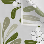 Mistletoe Pattern - Green Wall Tapestry Gallery Image 3