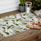 Mistletoe Pattern - Green Outdoor Rug Gallery Image 2