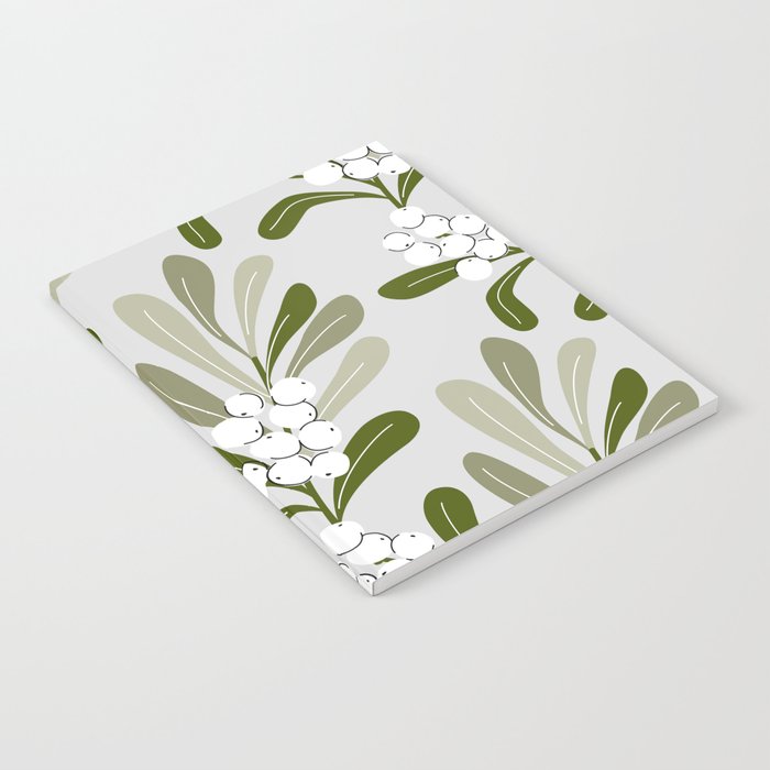 Mistletoe Pattern - Green Notebook Gallery Image 2