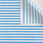Thin Stripes Blue and White Striped Pattern Wall Tapestry Gallery Image 3
