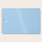 Thin Stripes Blue and White Striped Pattern Cutting Board Gallery Image 1