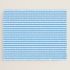 Thin Stripes Blue and White Striped Pattern Jigsaw Puzzle Gallery Image 1