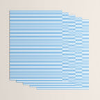 Thin Stripes Blue and White Striped Pattern Wrapping Paper Gallery Image 3