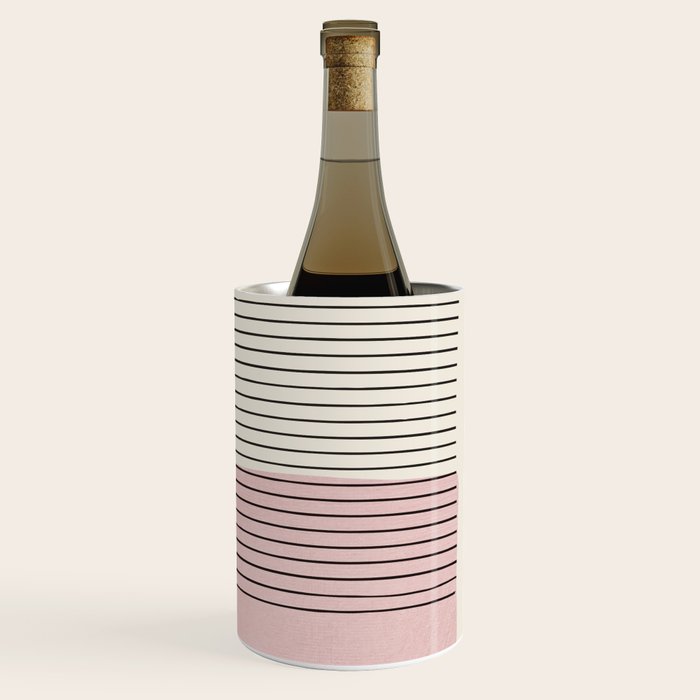 Minimalist Pink Color Block Black Line Wine Chiller Gallery Image 3