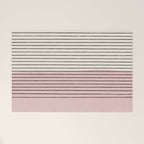 Minimalist Pink Color Block Black Line Welcome Mat Gallery Image 1