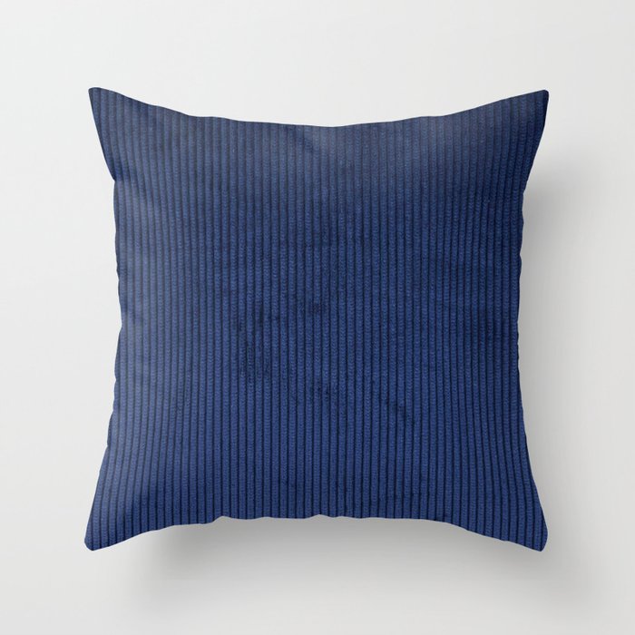 blue corduroy Throw Pillow Gallery Image 6