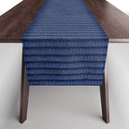 blue corduroy Table Runner Gallery Image 1