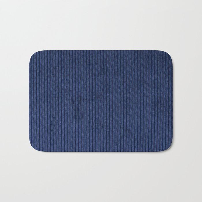 blue corduroy Bath Mat Gallery Image 1