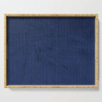 blue corduroy Serving Tray Gallery Image 1