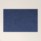 blue corduroy Welcome Mat Gallery Image 1