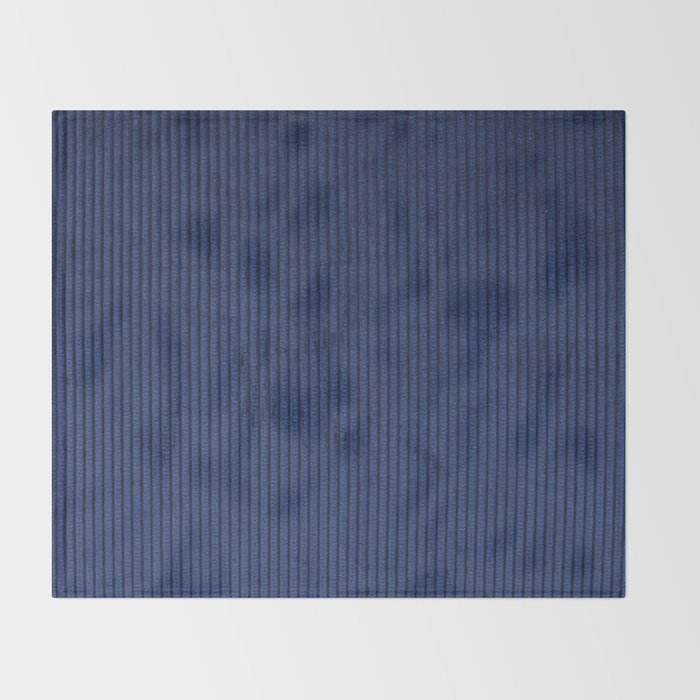 blue corduroy Throw Blanket Gallery Image 2