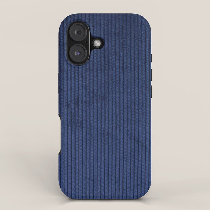 blue corduroy iPhone Case Gallery Image 1