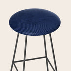 blue corduroy Stool Gallery Image 2