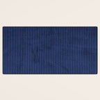 blue corduroy Desk Mat Gallery Image 3