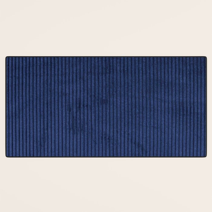 blue corduroy Desk Mat Gallery Image 3