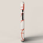 Red Line Art Abstract Minimalist Artwork iPhone Case Gallery Image 2