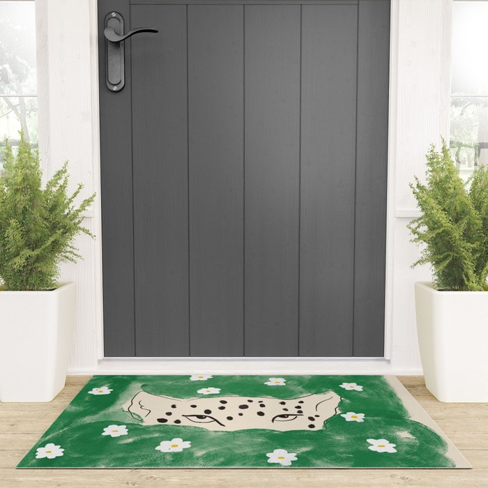 Snow Leopard Welcome Mat Gallery Image 3