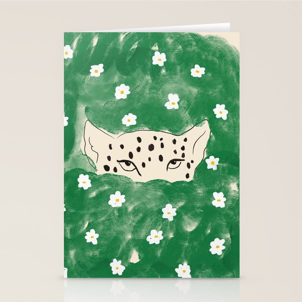 Snow Leopard Stationery Card Gallery Image 1