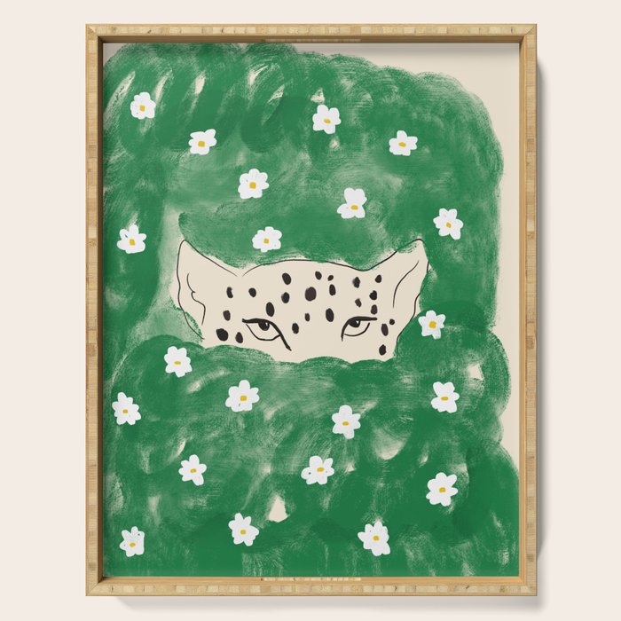 Snow Leopard Serving Tray Gallery Image 1