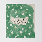 Snow Leopard Throw Blanket Gallery Image 2