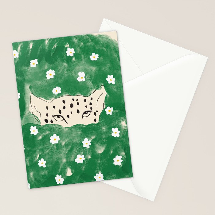 Snow Leopard Stationery Card Gallery Image 2