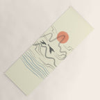 Watercolor 9 Abstraction minimal landscape lover bird Yoga Mat Gallery Image 1