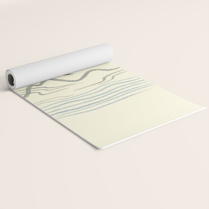 Watercolor 9 Abstraction minimal landscape lover bird Yoga Mat Gallery Image 2