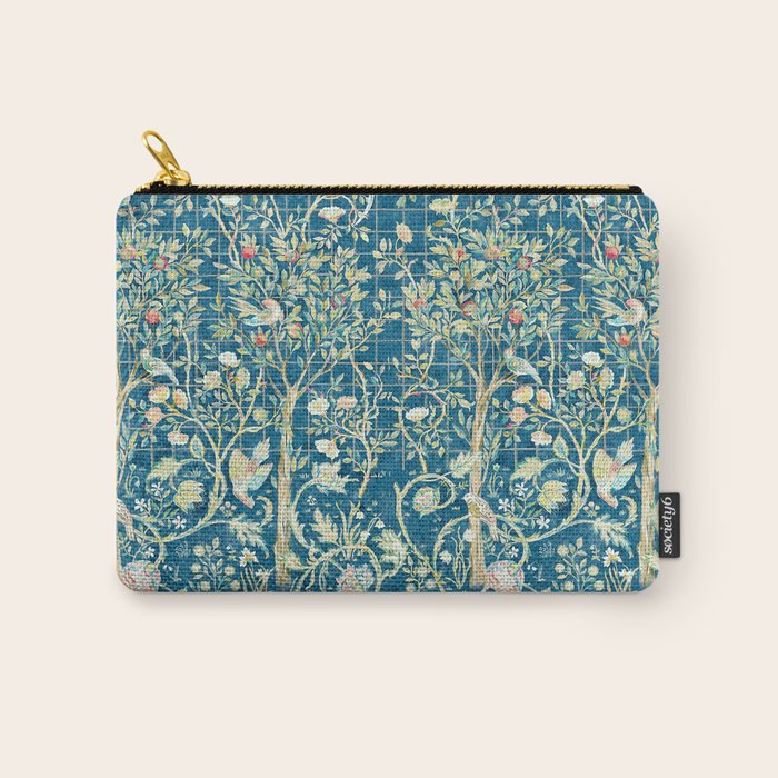 William Morris Melsetter Trellis Dark Blue  Carry All Pouch Gallery Image 1