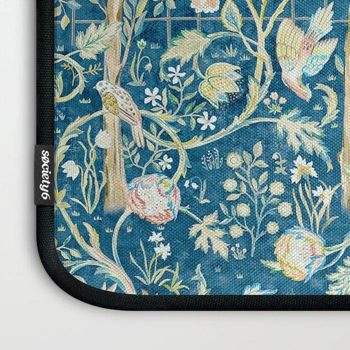 William Morris Melsetter Trellis Dark Blue  Laptop Sleeve Gallery Image 3