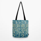 William Morris Melsetter Trellis Dark Blue  Tote Bag Gallery Image 2