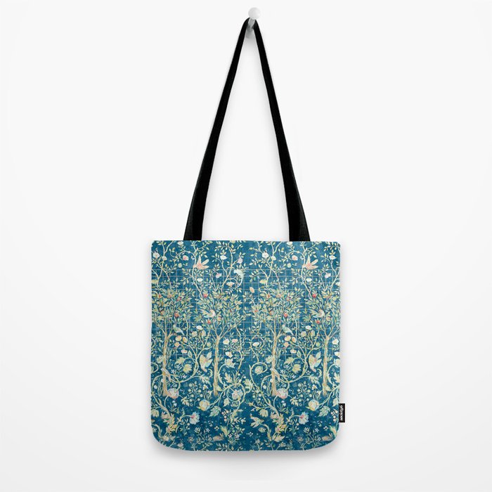 William Morris Melsetter Trellis Dark Blue  Tote Bag Gallery Image 2