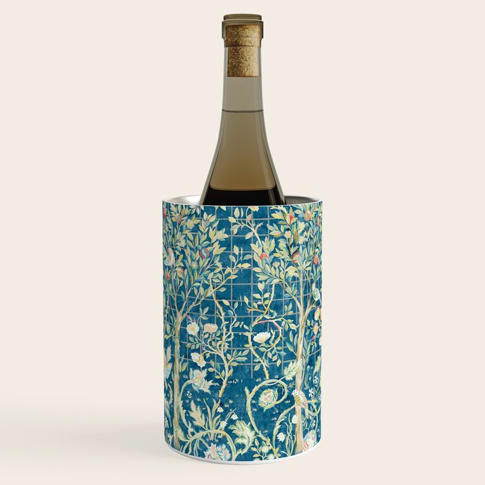 William Morris Melsetter Trellis Dark Blue  Wine Chiller Gallery Image 1