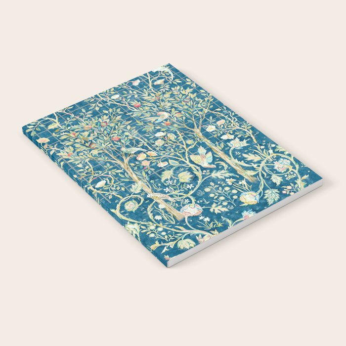 William Morris Melsetter Trellis Dark Blue  Notebook Gallery Image 1