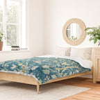 William Morris Melsetter Trellis Dark Blue  Duvet Cover Gallery Image 2
