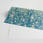 William Morris Melsetter Trellis Dark Blue  Wrapping Paper Gallery Image 2