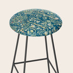 William Morris Melsetter Trellis Dark Blue  Stool Gallery Image 2