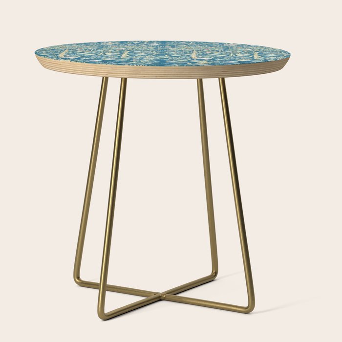 William Morris Melsetter Trellis Dark Blue  Side Table Gallery Image 1