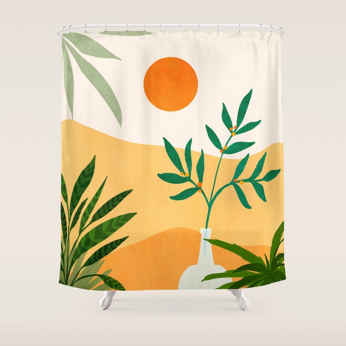 California Sunset Views Shower Curtain Gallery Image 1