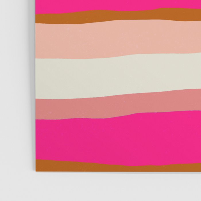 Flamingo Stripes Poster Gallery Image 3