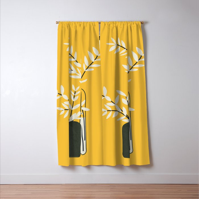 Abstract Vases Window Curtain Gallery Image 3