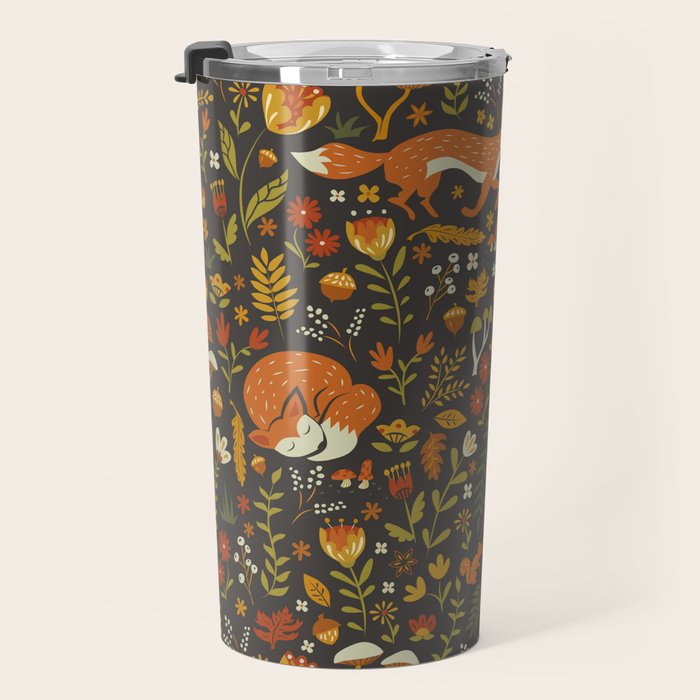 Fox in an Autumn Garden Travel Mug Gallery Image 3
