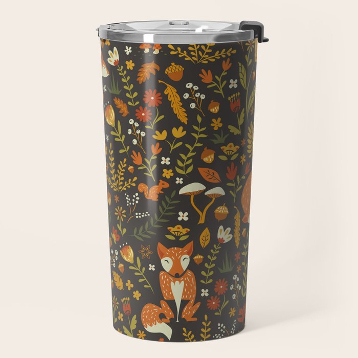 Fox in an Autumn Garden Travel Mug Gallery Image 2