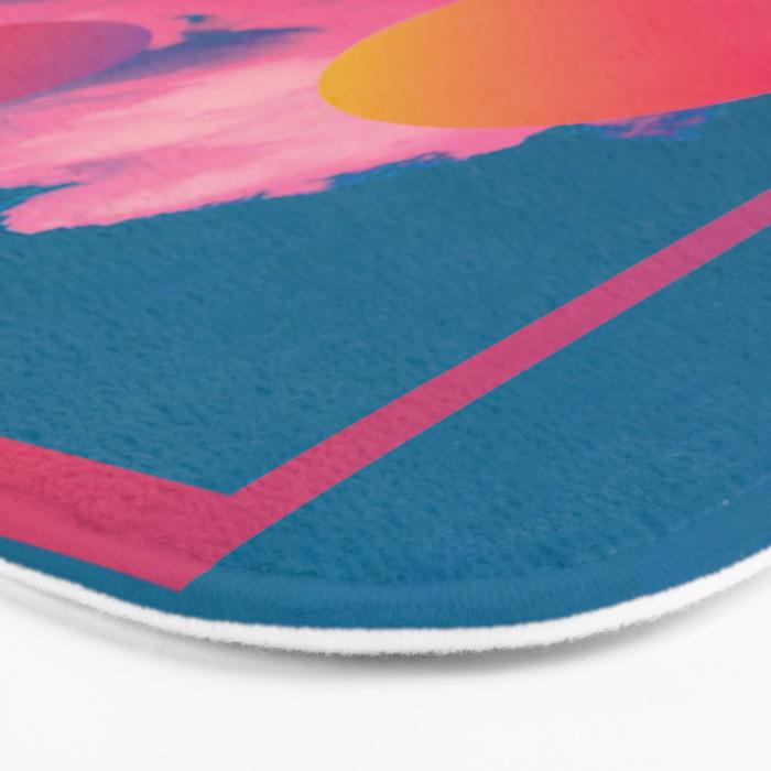 Vaporwave sky 1 / Rise / 80s / 90s / aesthetic Bath Mat Gallery Image 3